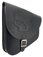 Texas Leather Skull Swingarm Bag Black Leather Luggage Texas Leather Default Title