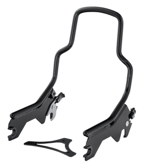 Det. Sissy Bar Shorty Black Fxbb18 Up Detachable Sissy Bar V Twin Mfg