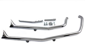 Upsweep Fishtails Chrome Fxst00 06 Drag Pipe V Twin Mfg Default Title