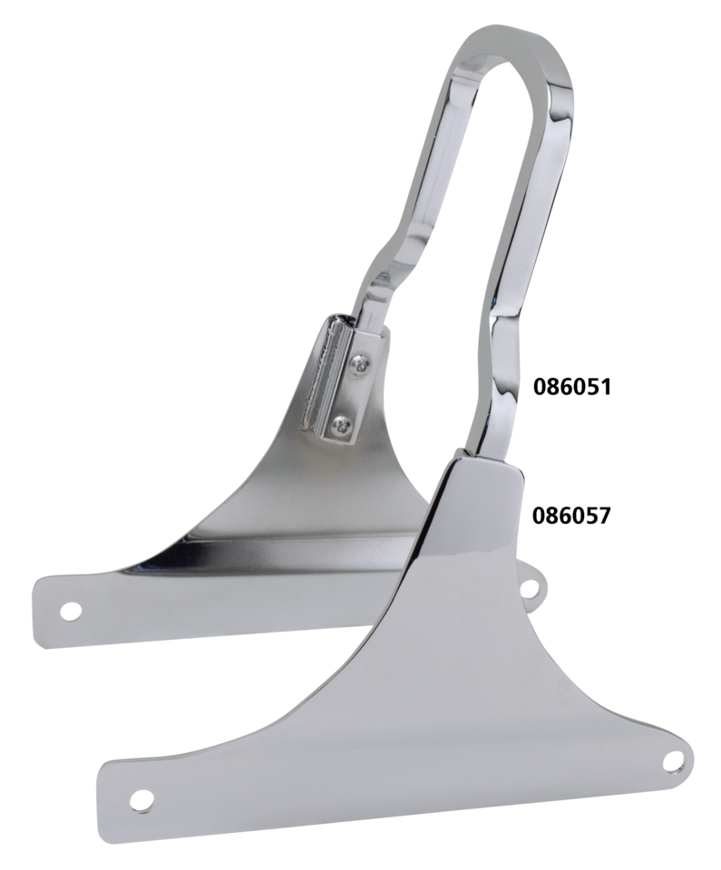 Gzp Chrome Shorty Sissybar Upright 8.75" Detachable Sissy Bar Zodiac Default Title