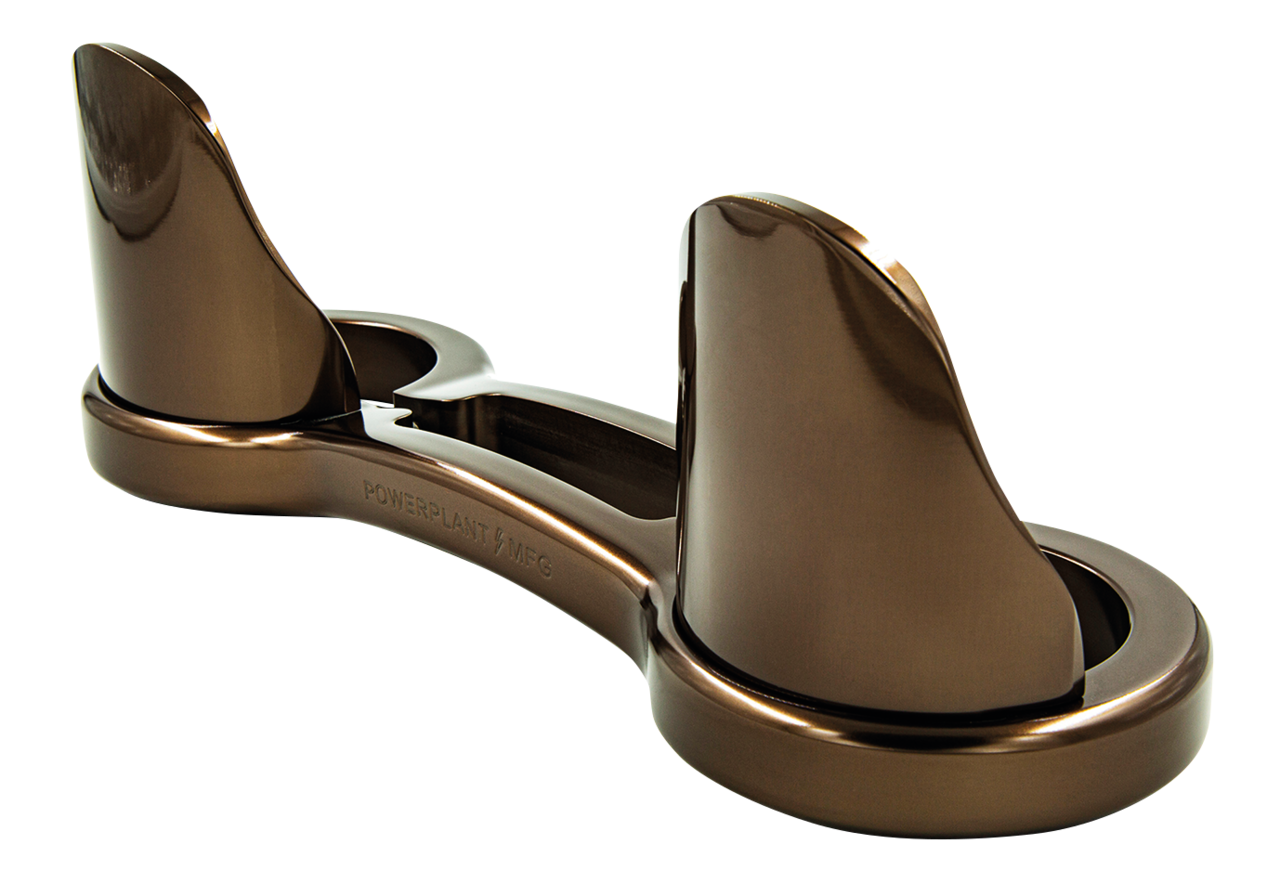 P16 39mm FORK BRACE W/DUST GUARDS Bronze P16 Powerplant Motorcycle Co. Default Title