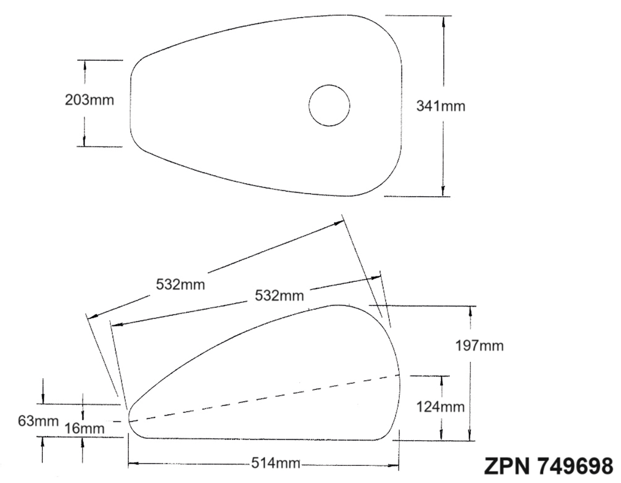 Roadster 3.5 Gallon Gas Tank Xlc07 09 Gas Tank V-Twin Manufacturing