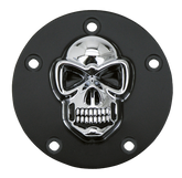 Gzp Blk/Chr Skull Points Cover Tc99 U Engine Cover Zodiac Default Title