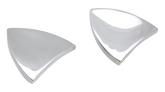 Chrome Mirror Block Off Plates Flt96 13 Windshield Trim V Twin Mfg Default Title