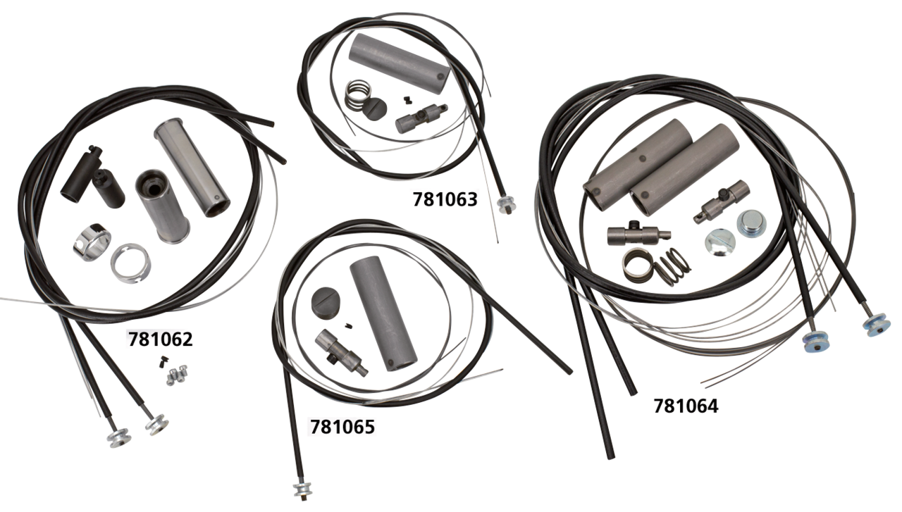 Throttle & Spark Control Kit 49 53 Push One Inch Diameter Handlebars V Twin Mfg