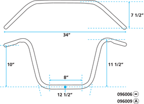 Gzp Handlebar Custom Street High Harley Handlebar Zodiac Default Title