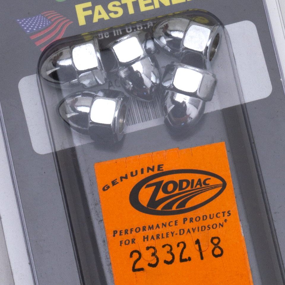 Chrome Acorn Nuts 1/4 28 Unf Set/5 Hardware & Fastener Midwest Acorn Nut Company Default Title