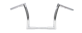 12" Z Bar 1" Chrome Dimpled Tbw Fat Handlebars for one inch handlebar clamps V Twin Mfg Default Title