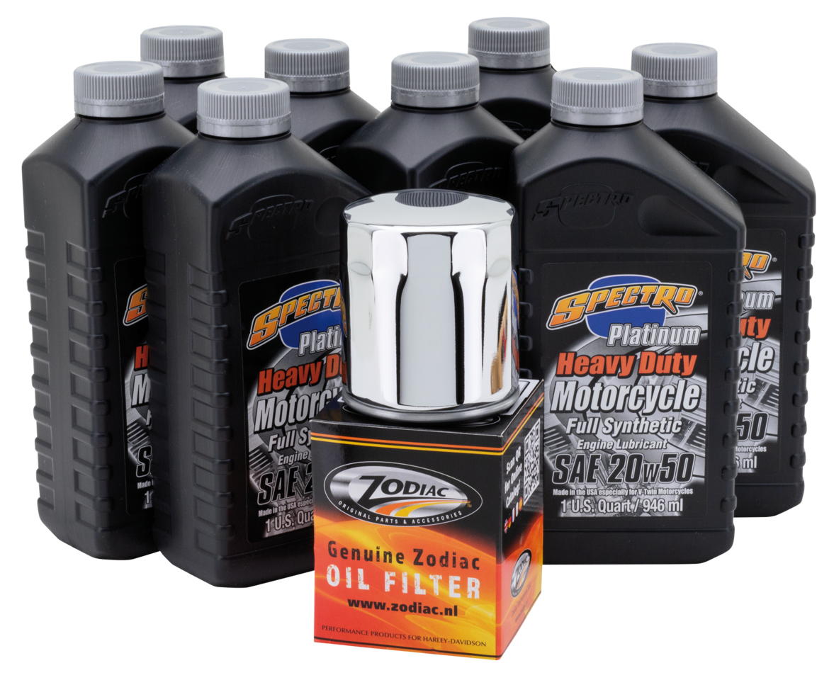 Milwaukee 8 V Syn Total Oil Serv Kit Chro Oil Change and Service Kit Spectro Oils Of America Default Title