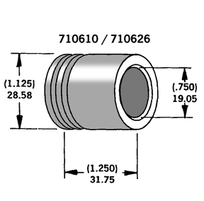 Axle Spacer Chrome Plated #41595 86