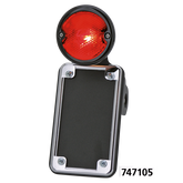 Nsc 32 Blackout Taillight W/Vertical Lic Tail & Brake Light No School Choppers Default Title