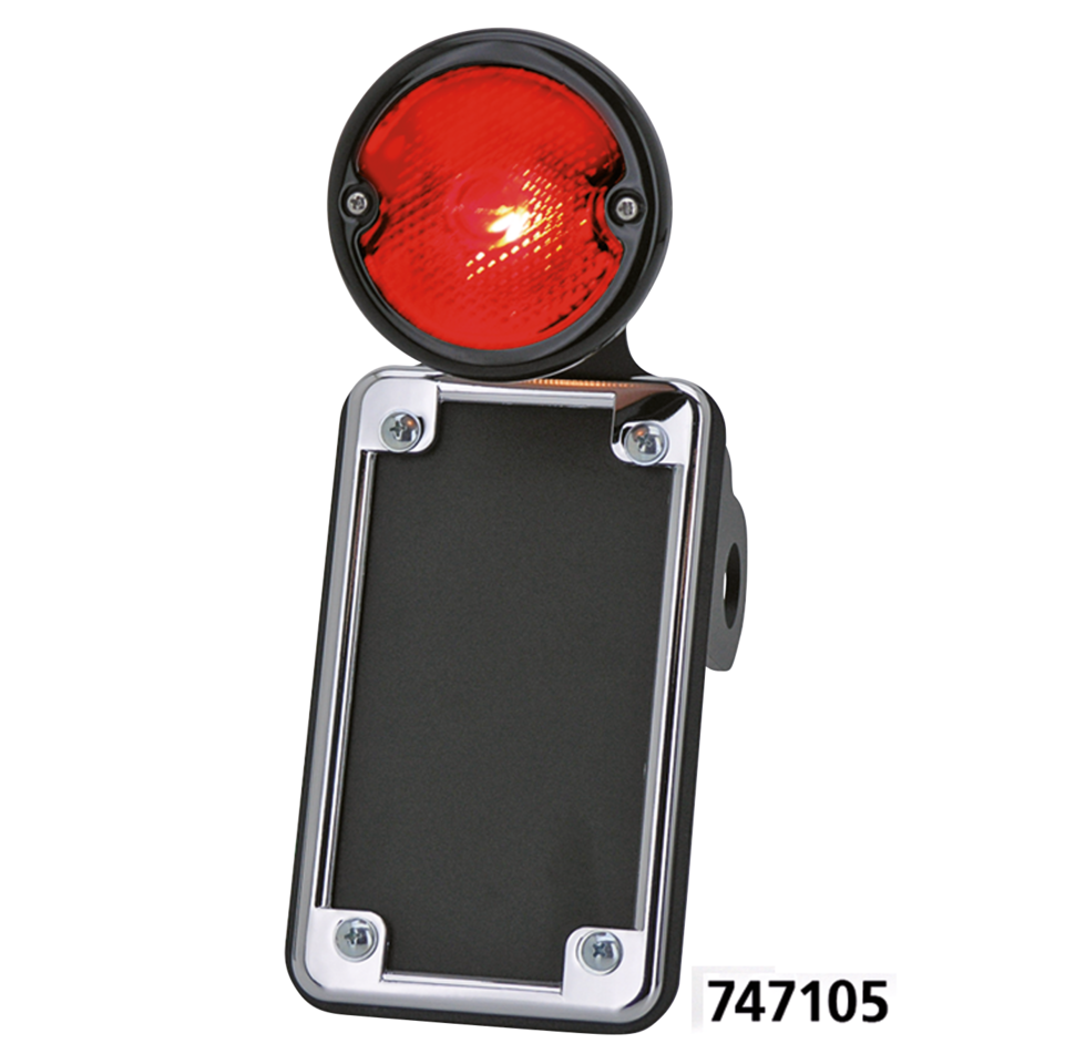 Nsc 32 Blackout Taillight W/Vertical Lic Tail & Brake Light No School Choppers Default Title