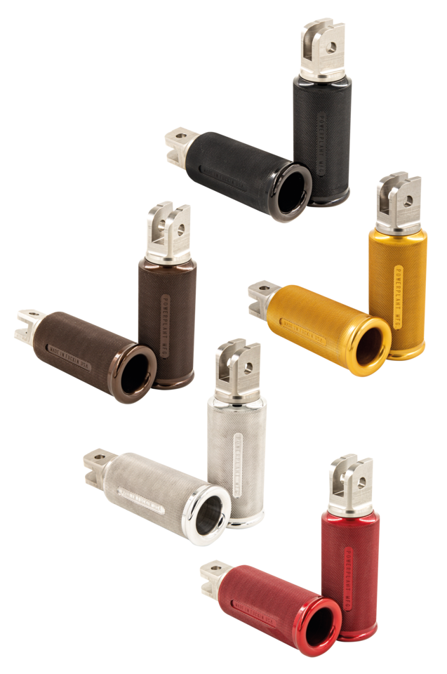 P16 Foot Pegs, Polished - Milwaukee 8 Foot Pegs P16 Powerplant Motorcycle Co. Default Title