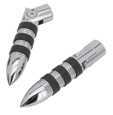 Gzp Chrome Magnum Pegs W/Mounts 1/2"Unc Foot Peg Zodiac Default Title