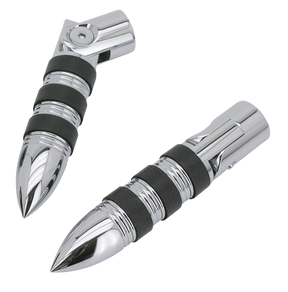 Gzp Chrome Magnum Pegs W/Mounts 1/2"Unc Foot Peg Zodiac Default Title