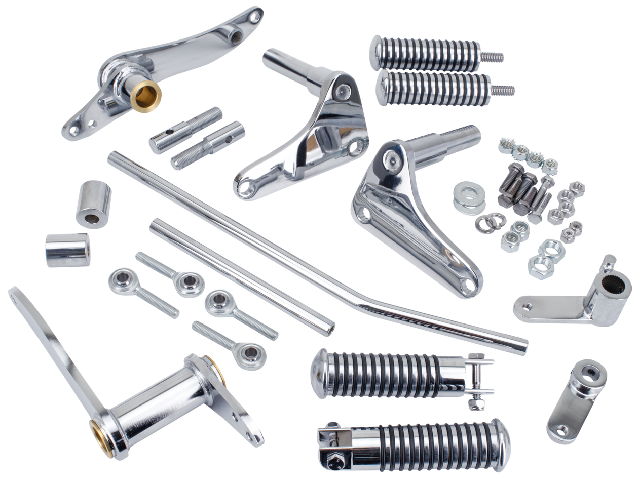 Forward Control Kit Chrome Xl(c)h57 74 Forward Control Kit V Twin Mfg Default Title