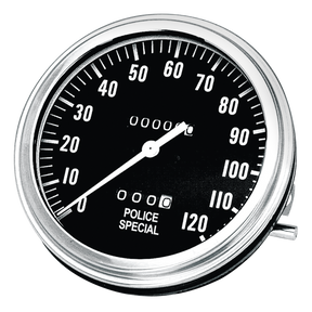 Gzp Police Special Speedo 1:1 Mph Speedometer Zodiac