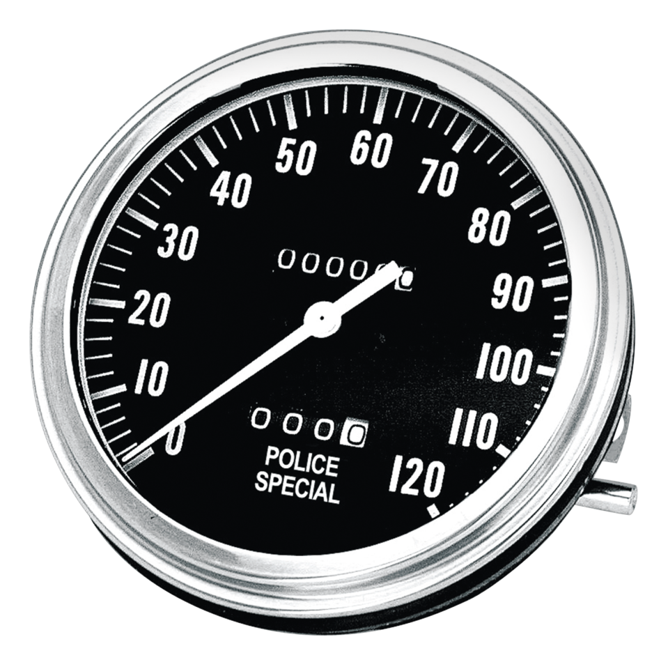 Gzp Police Special Speedo 1:1 Mph Speedometer Zodiac
