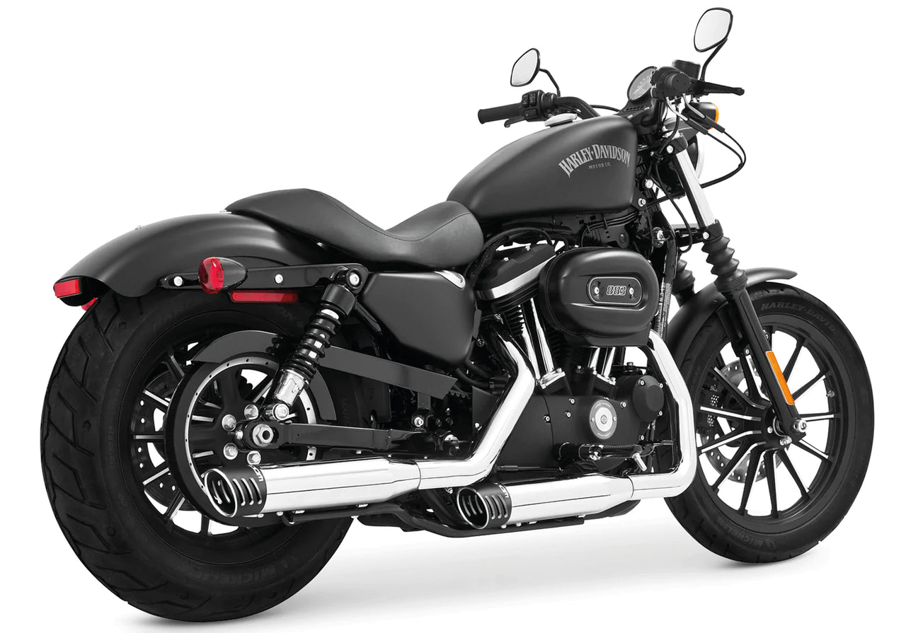 Racing Slip Ons Black Tips Xl04 13 Slip-On & Muffler Freedom Performance Exhaust Default Title