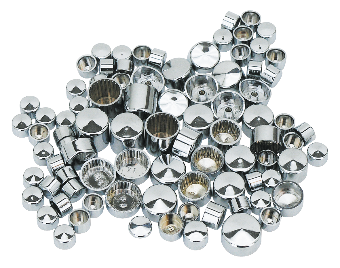 Gzp Chrome Bolt Cover Kit Fxd99 05 86 Pc Hardware & Fastener Zodiac