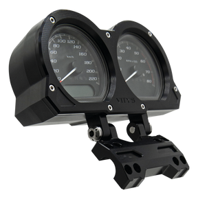 Vity's Fxlr18 Up Billet Gauge Hsng Black Speedo Mount Vity's Design