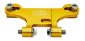 P16 Risers Gauge Mount, Gold Gauge Mount P16 Powerplant Motorcycle Co.