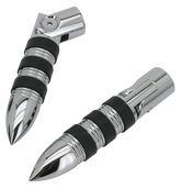 Gzp Chrome Magnum Pegs W/Mounts 3/8"Unc Foot Peg Zodiac Default Title