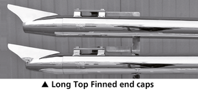 Mcj End Caps Royal 80 Long Finned Chrome Exhaust End Cap Mcj