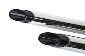 Drag Pipes Chrome/Black Slash Fxst86 99 Drag Pipe V Twin Mfg
