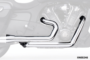 True Dual Headers Ch Ind Challenger20 2-2 Exhaust Header Freedom Performance Exhaust