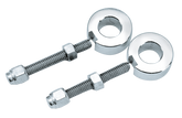 Chrome Rear Axle Adjuster Kit F*St86 Wheel Axle Adjuster V Twin Mfg Default Title