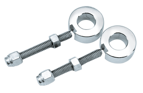 Chrome Rear Axle Adjuster Kit F*St86 Wheel Axle Adjuster V Twin Mfg Default Title