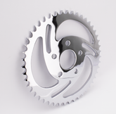 Gzp Chrome Swirled Sprocket 47 T Xl82 85 Rear Wheel Sprocket Zodiac Default Title