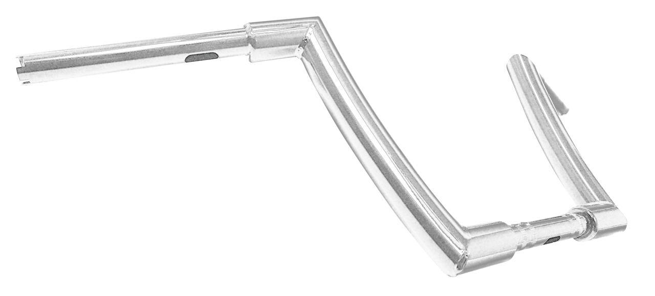 Zcp Chicano Ape 11" Chrome F/ 1"Risers Fat Handlebars for one inch handlebar clamps Zodiac Default Title