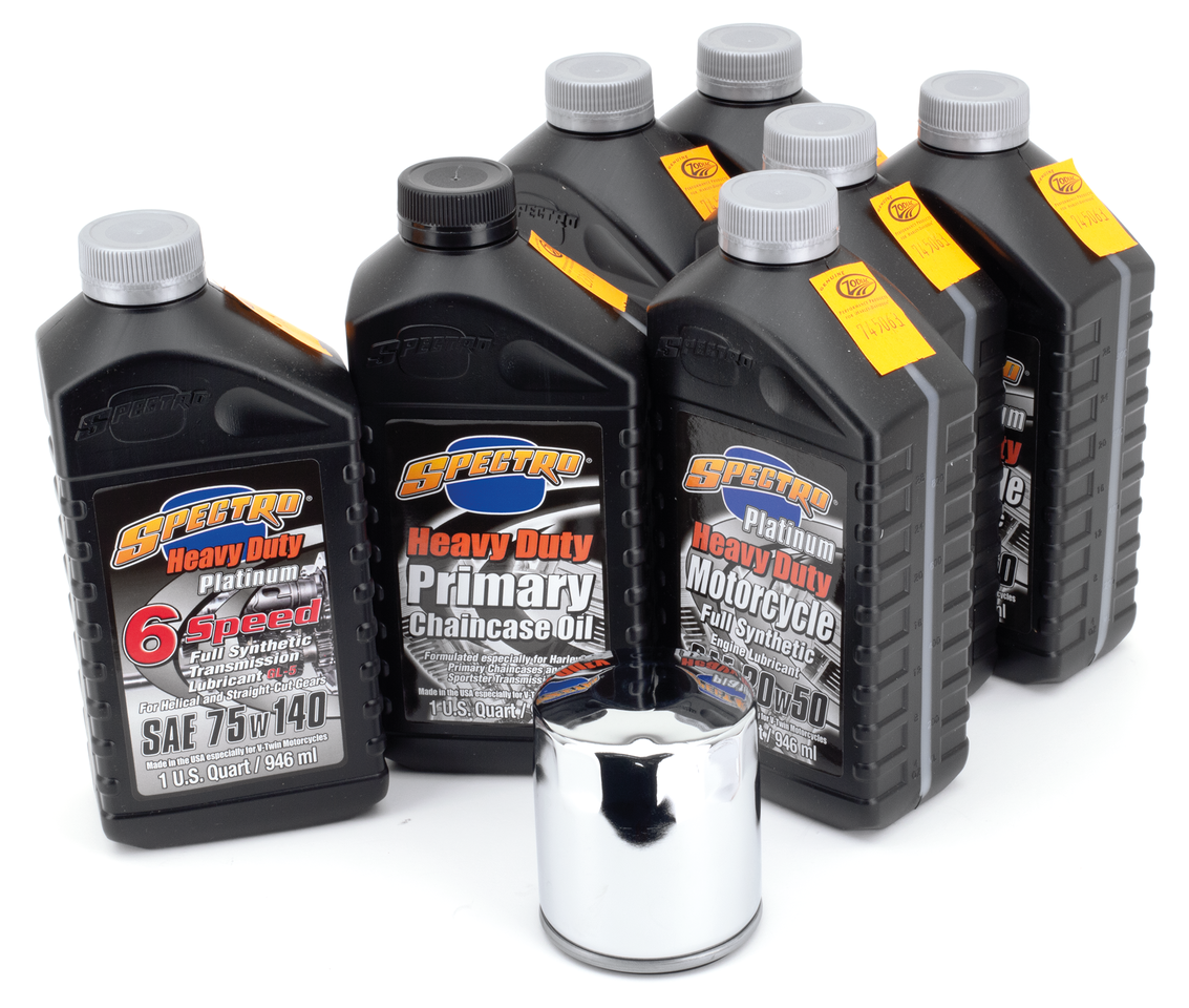 Milwaukee 8 V Syn Super Oil Serv Kit Chro Oil Change and Service Kit Spectro Oils Of America Default Title