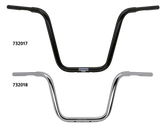 Apehanger 1 1/4" 40cm High 5 Hole Black Handlebar Crc Custom Parts Default Title