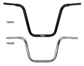 Apehanger 1 1/4" 40cm High 5 Hole Black Handlebar Crc Custom Parts Default Title