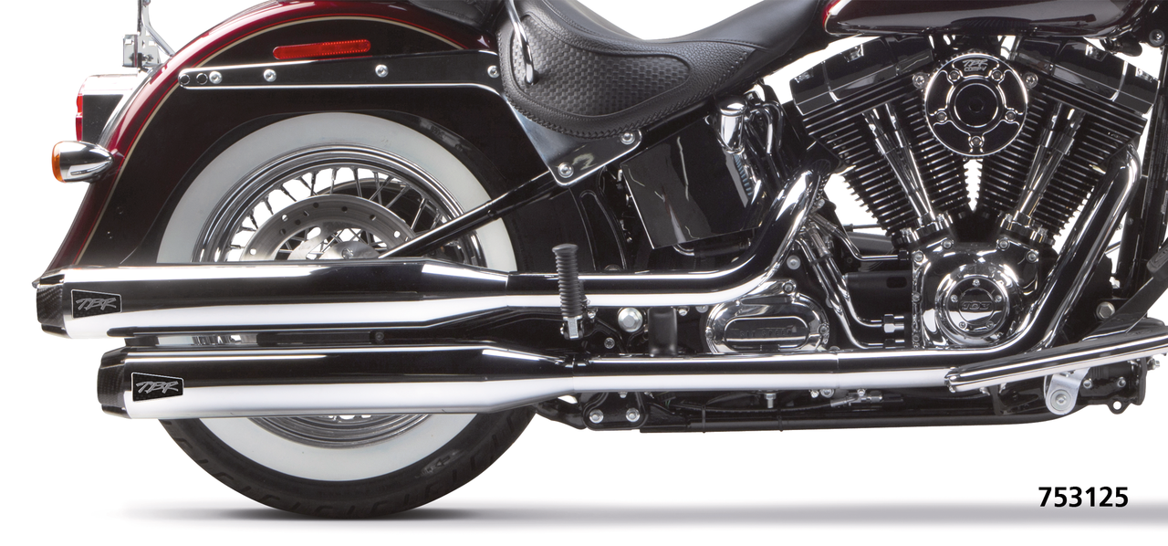 2 Bros Fls/Flstn14 16 Dual S/O Deluxe Or Slip-On & Muffler Two Brothers Racing