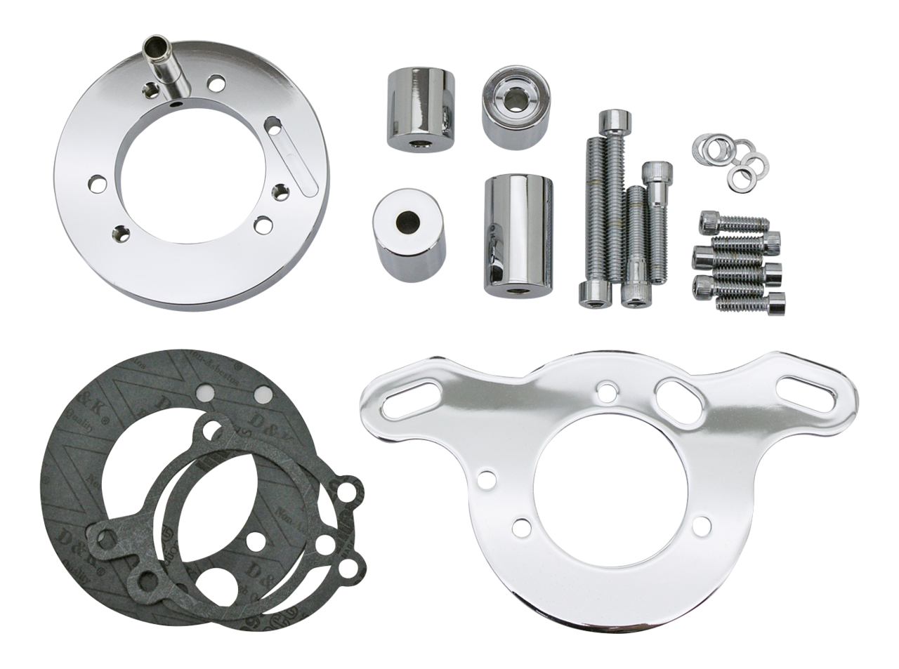 Gzp Chrome A/C Bracket Tc99 17 S&S E&G Air Cleaner Accessories Zodiac Default Title