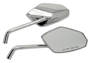Gzp Chr Deluxe Street Rod Mirrorset Mirror & Component Zodiac