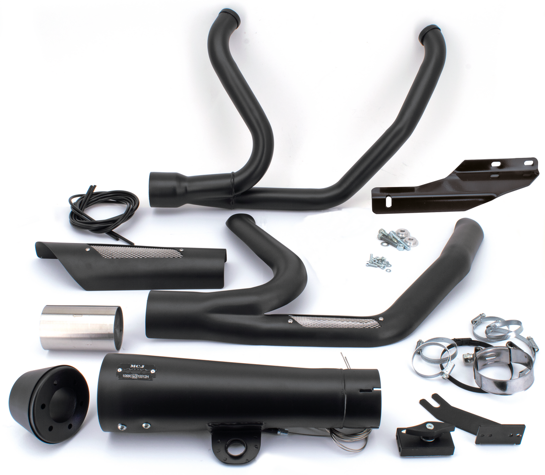 Mcj 2 1 Shorty Flh/T17 20 Black 2-1 Full Exhaust System Mcj Default Title