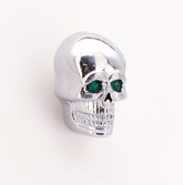 Gzp Skull Krommet Large Chrome Green Eye Hardware & Assortment Trays Zodiac Default Title