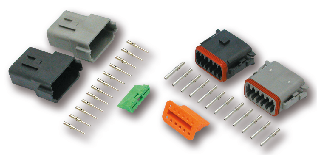 12 Pole Grey Pin Housing Electrical Connector Deutsch Connectors
