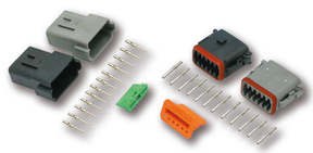 12 Pole Grey Pin Housing Electrical Connector Deutsch Connectors