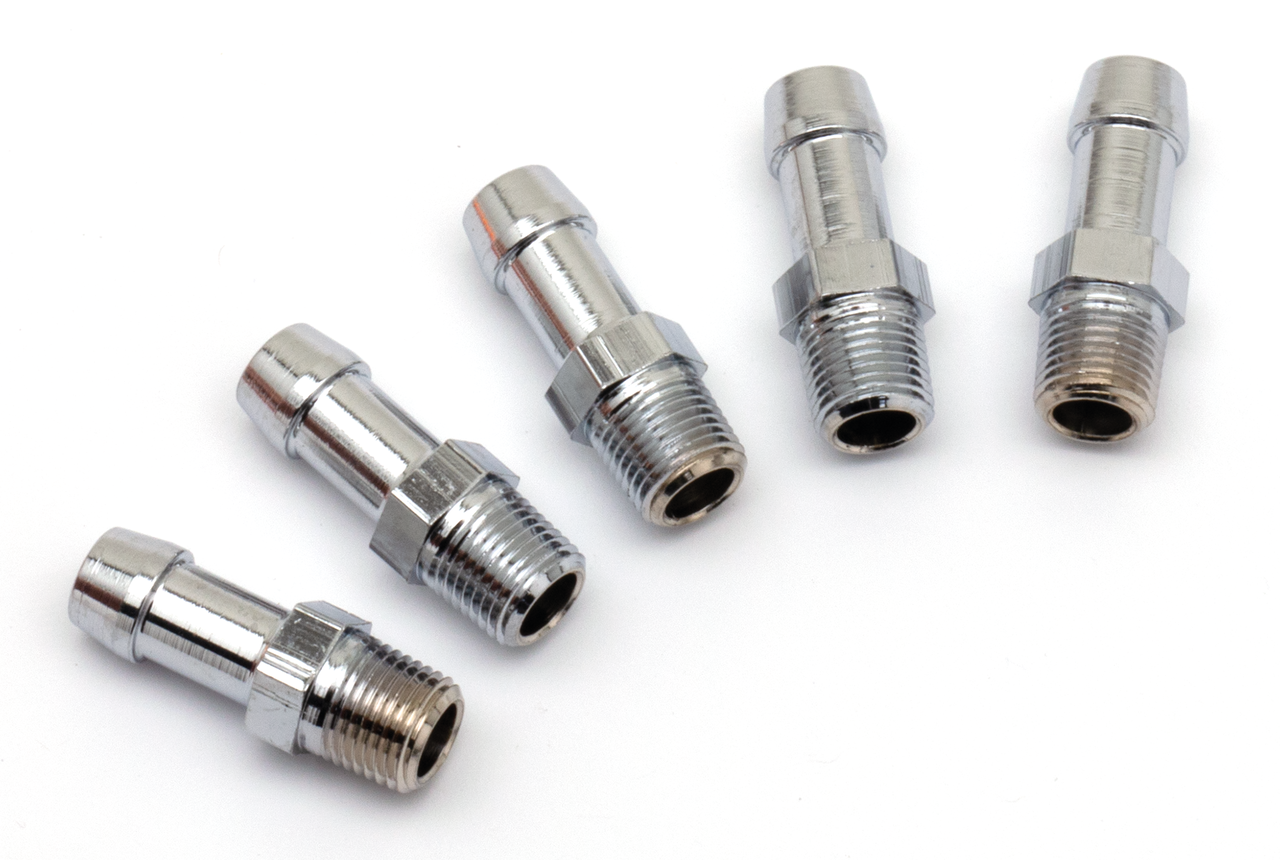 Each Vent Fitting, 1/8 Npt, 5/16" Hose Oil Line Fitting V Twin Mfg Default Title