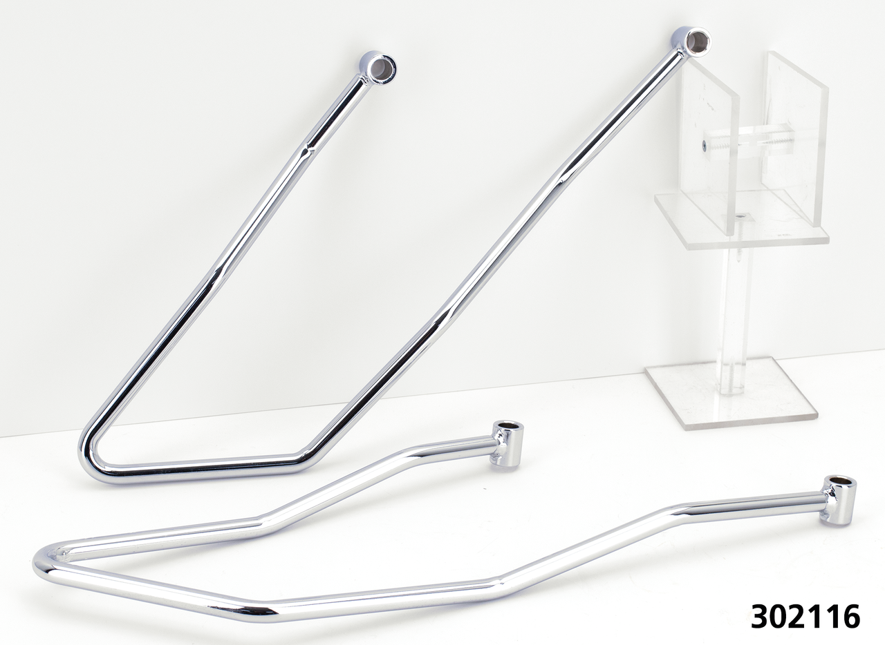 Gzp Chrome Saddlebag Supports Flst84 06 Saddlebag Guards & Supports Zodiac Default Title