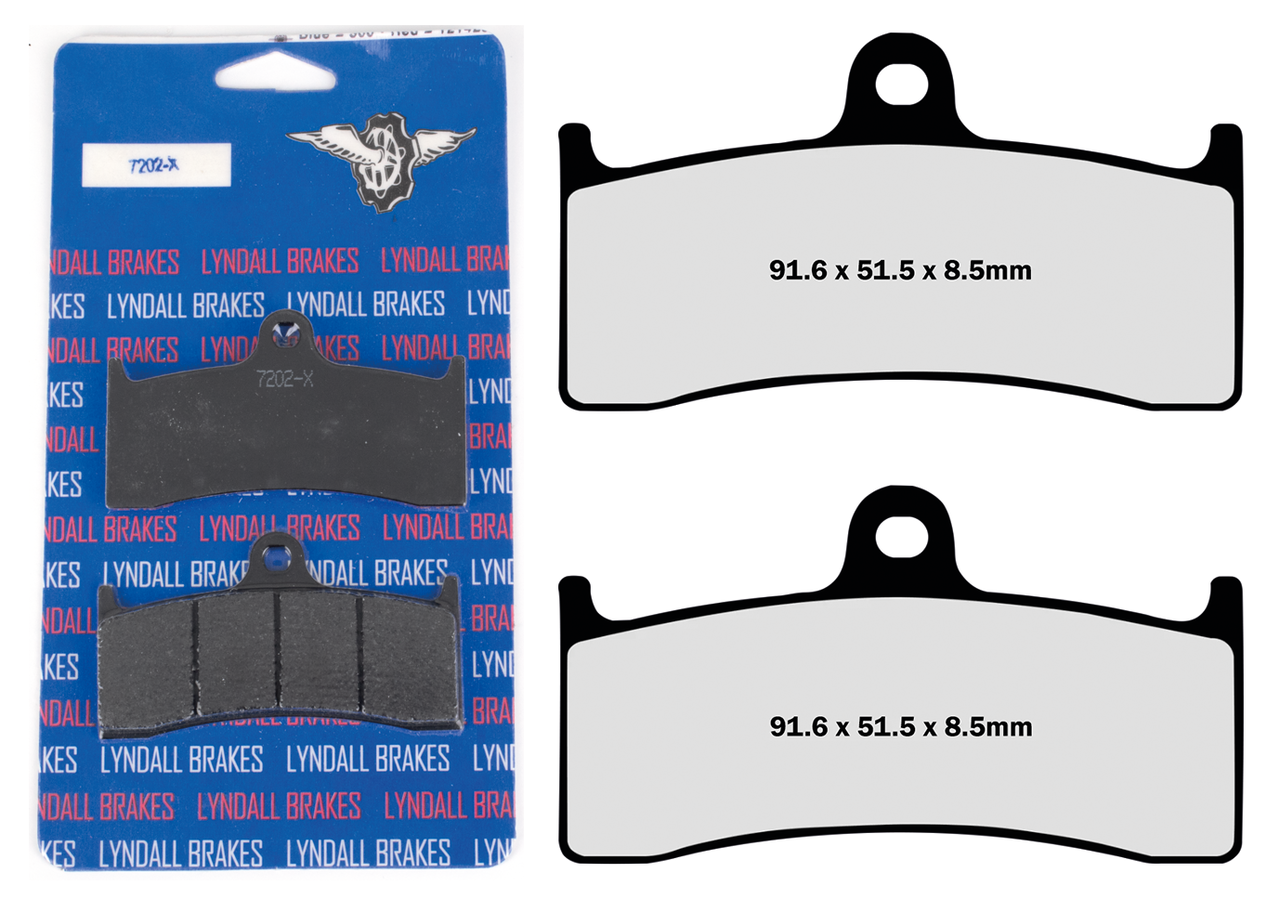 Fr+Rr Pads Xtreme Pm Six Piston Caliper Brake Pads Lyndall Brakes Default Title