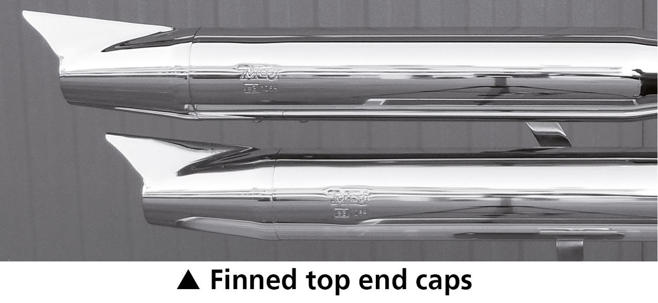 Mcj End Caps Royal 80 Finned Chrome Exhaust End Cap Mcj