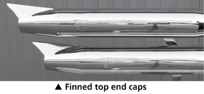 Mcj End Caps Royal 80 Finned Chrome Exhaust End Cap Mcj