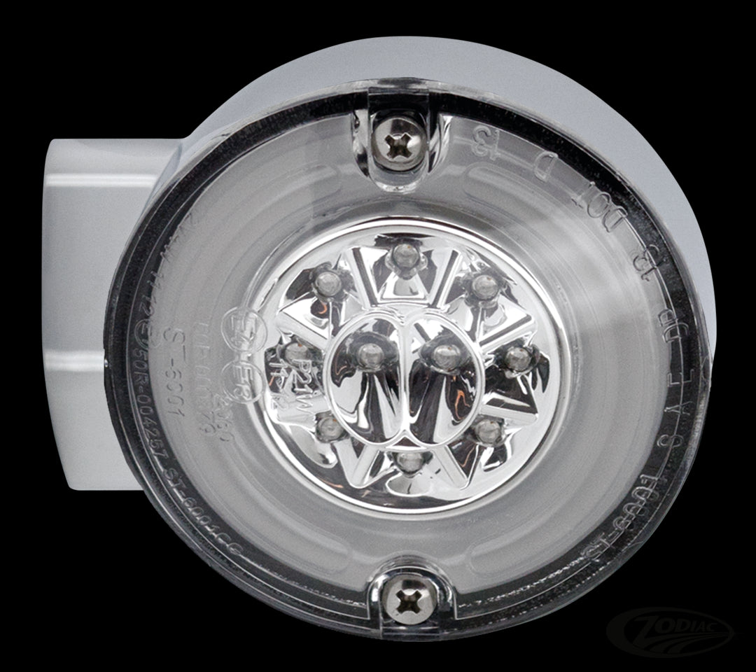 Gzp Halo Chr Turnsign Dual F Led Clear L Turn Signal Zodiac Default Title